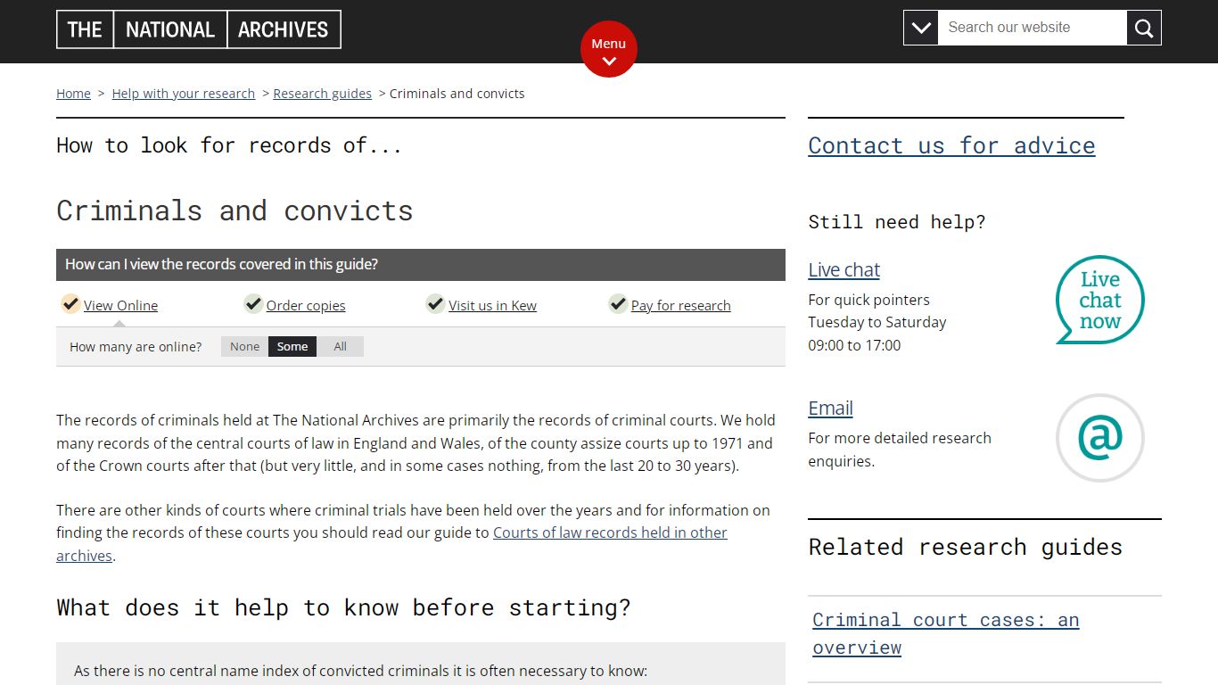 Criminals and convicts - The National Archives